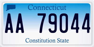 CT license plate AA79044