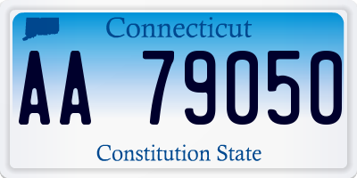 CT license plate AA79050