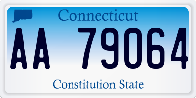 CT license plate AA79064