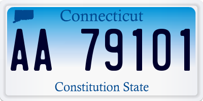 CT license plate AA79101