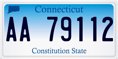 CT license plate AA79112