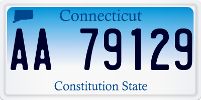 CT license plate AA79129