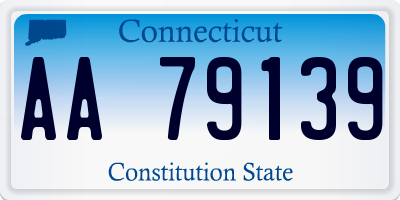 CT license plate AA79139