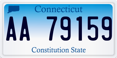 CT license plate AA79159