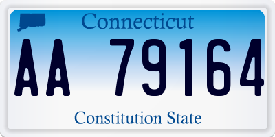 CT license plate AA79164