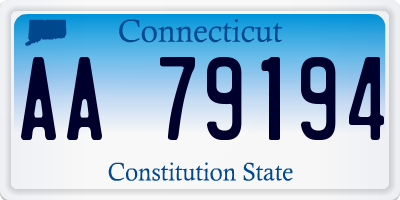 CT license plate AA79194