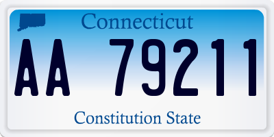 CT license plate AA79211