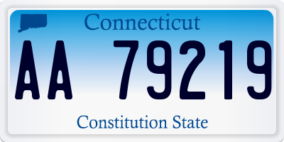 CT license plate AA79219