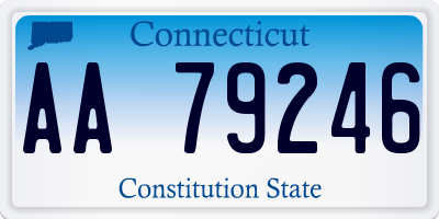 CT license plate AA79246