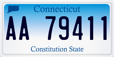 CT license plate AA79411