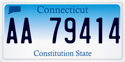 CT license plate AA79414