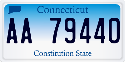 CT license plate AA79440