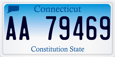 CT license plate AA79469