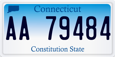 CT license plate AA79484