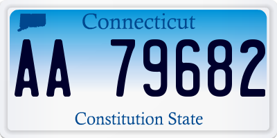 CT license plate AA79682