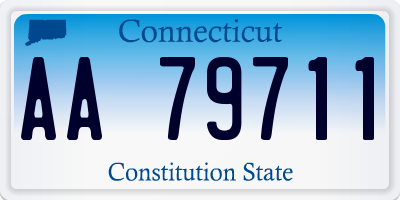 CT license plate AA79711