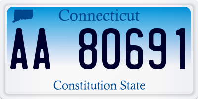 CT license plate AA80691