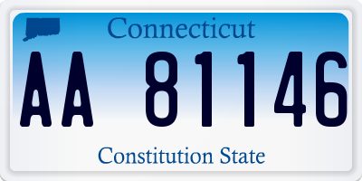 CT license plate AA81146