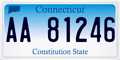 CT license plate AA81246