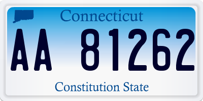 CT license plate AA81262