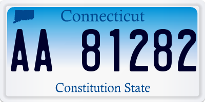 CT license plate AA81282