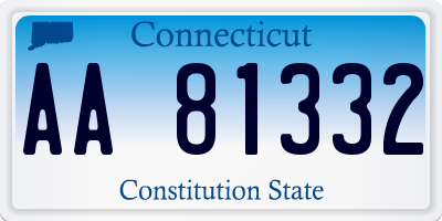 CT license plate AA81332