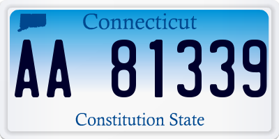 CT license plate AA81339