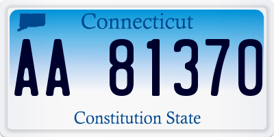 CT license plate AA81370