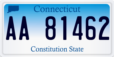 CT license plate AA81462