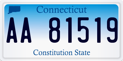 CT license plate AA81519