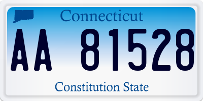 CT license plate AA81528