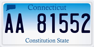 CT license plate AA81552