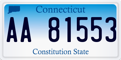 CT license plate AA81553