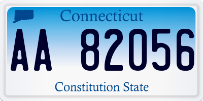 CT license plate AA82056
