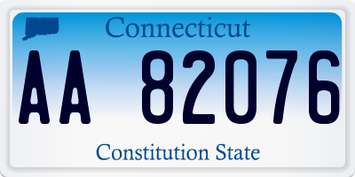 CT license plate AA82076
