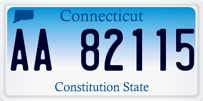 CT license plate AA82115