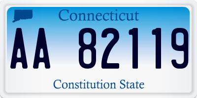 CT license plate AA82119