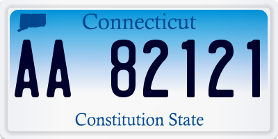 CT license plate AA82121