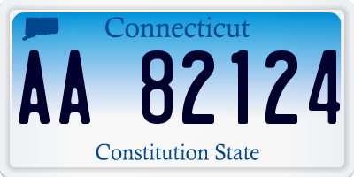 CT license plate AA82124