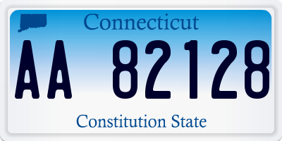 CT license plate AA82128