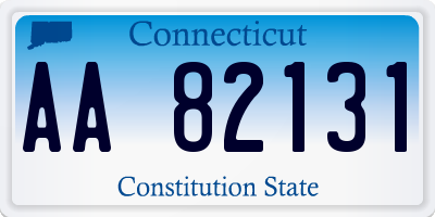 CT license plate AA82131