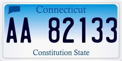 CT license plate AA82133