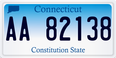 CT license plate AA82138