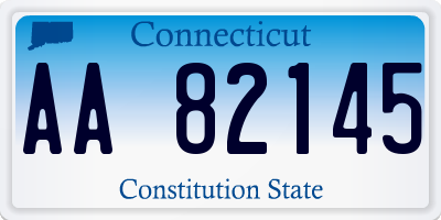 CT license plate AA82145