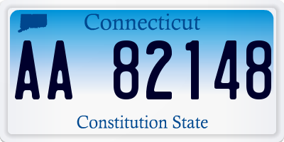 CT license plate AA82148