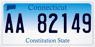 CT license plate AA82149