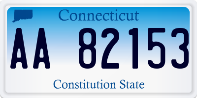 CT license plate AA82153