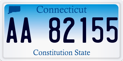 CT license plate AA82155