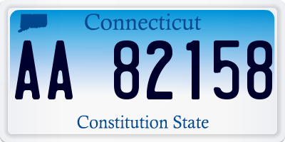 CT license plate AA82158