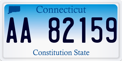 CT license plate AA82159